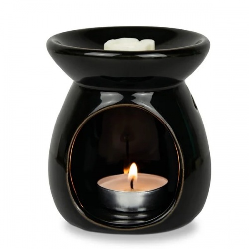 Black Ceramic Wax Burner,  by Freckleface Home Fragrance